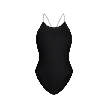 Racerback Swimsuit High Cut - Black