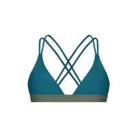 Bikini Top Cross ― Teal-Green