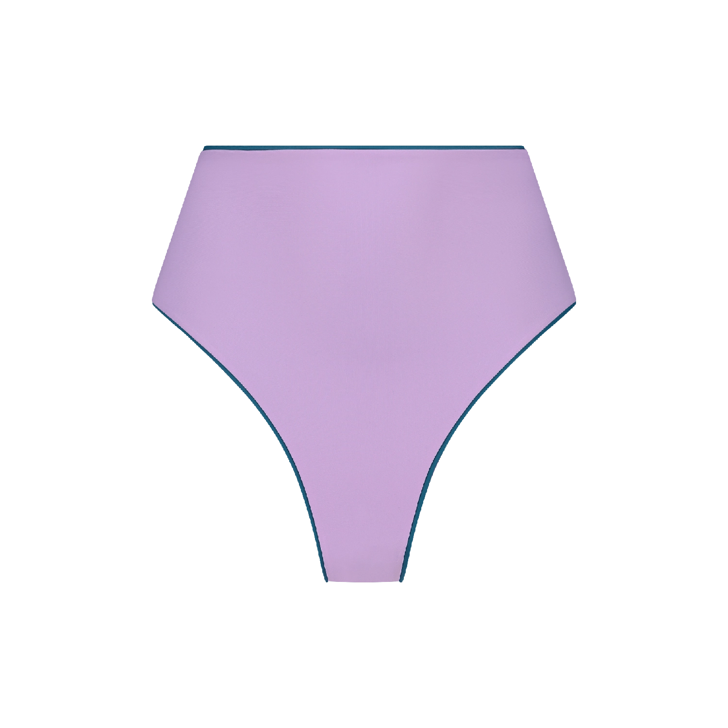 High Waist Bottom Reversible ― Teal / Purple - WALLIEN