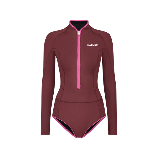 Horizonia Yulex® Springsuit Wetsuit ― Red - WALLIEN