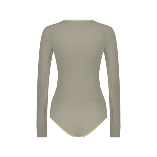 ONE PIECE SWIMSUIT LONGSLEEVE - Moon - WALLIEN